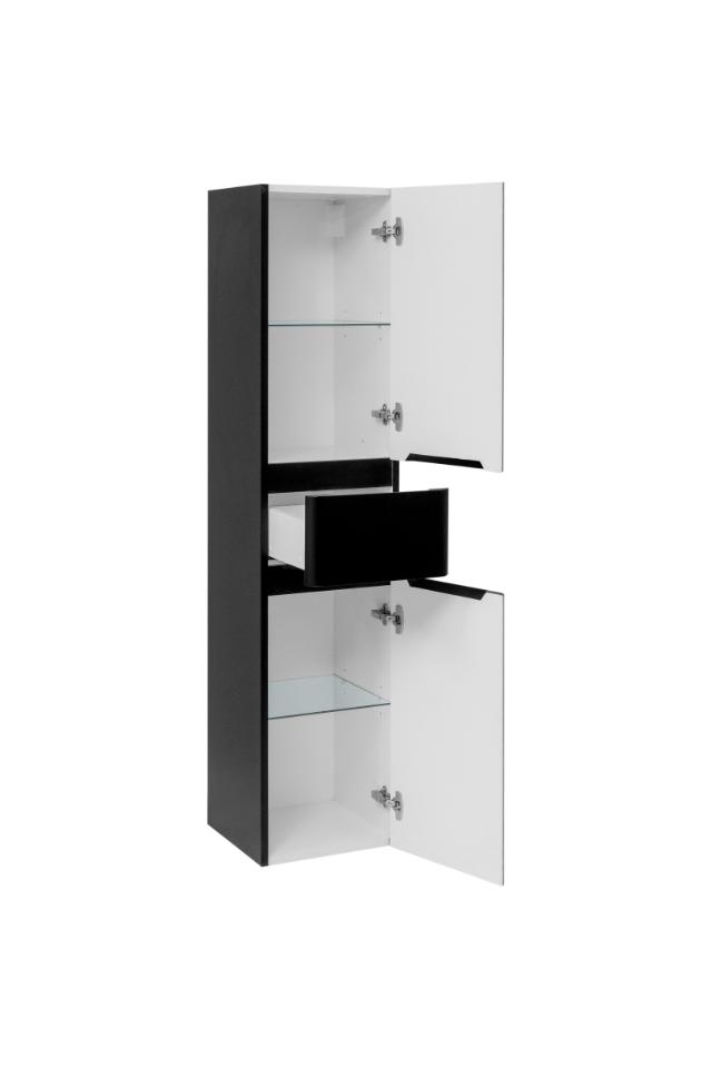 NORTIQ MIAMI HØJSKAB - HØJGLANS SORT