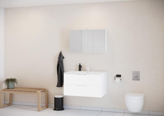 NORTIQ SAMOS BADMØBEL - 80 CM - MAT HVID