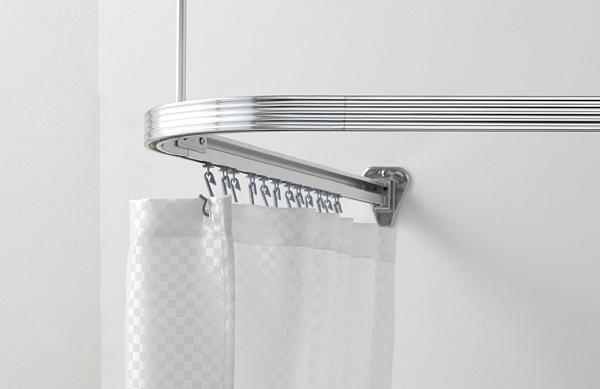 RIDDER STANG T/ BADEFORHÆNG - 90 CM - KROM