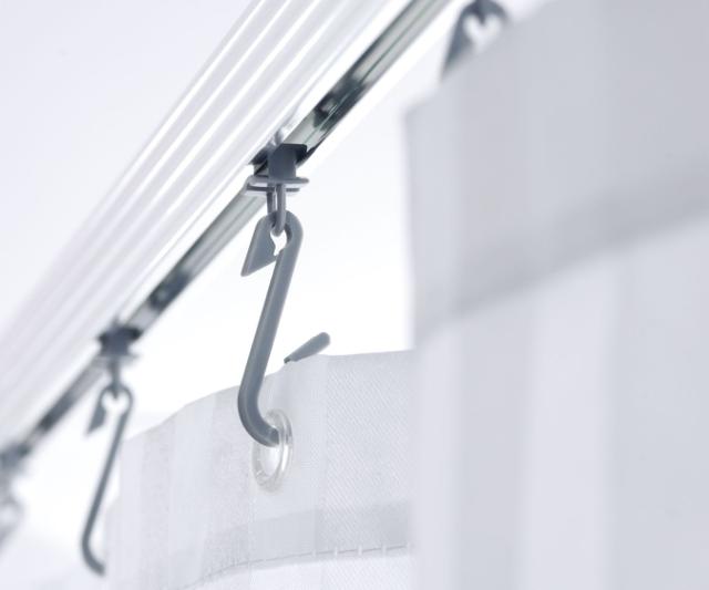 RIDDER STANG T/ BADEFORHÆNG - 90 CM - HVID