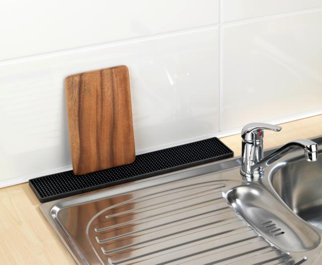 WENKO SLIM TØRREMÅTTE TIL OPVASK - SORT