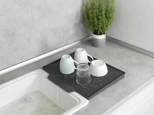 WENKO OUTDOOR - NELIA TØRREMÅTTE 40X34 CM., GRÅ