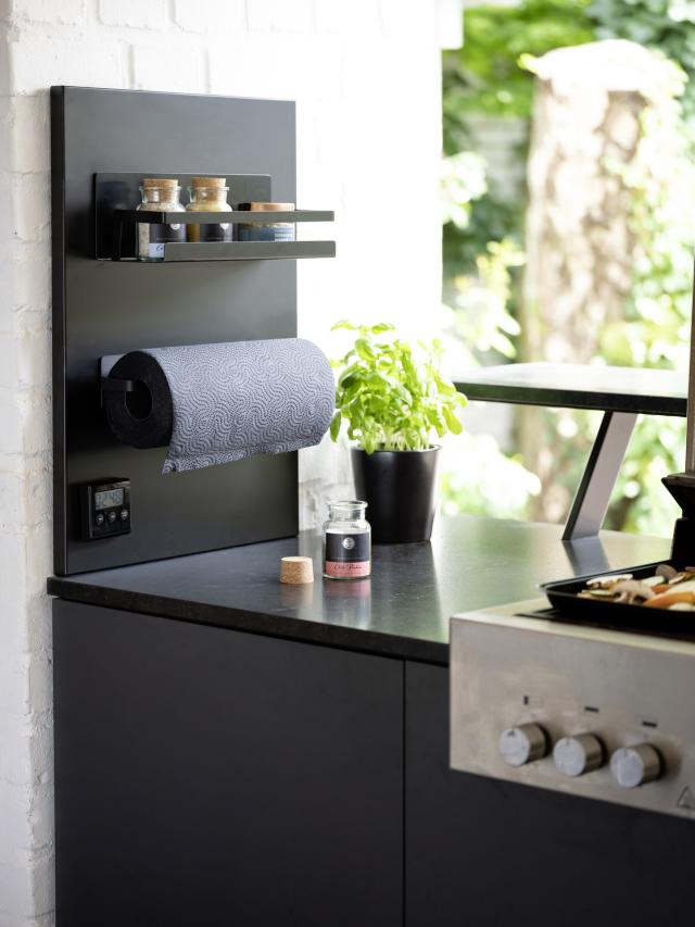 WENKO OUTDOOR - IMA MAGNETISK KØKKENRULLEHOLDER, SORT