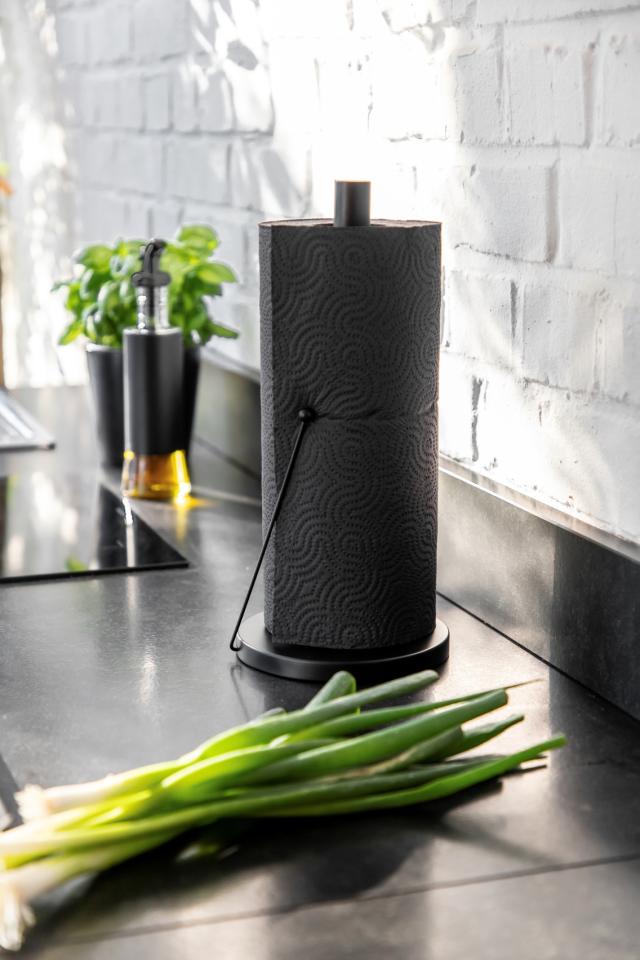 WENKO OUTDOOR KØKKENRULLEHOLDER CLAYTON - MAT SORT