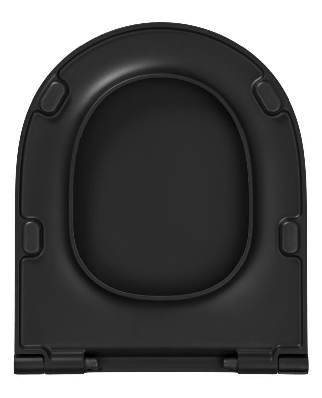 CEDO VIENTO PREMIUM TOILETSÆDE - MAT SORT/GULD