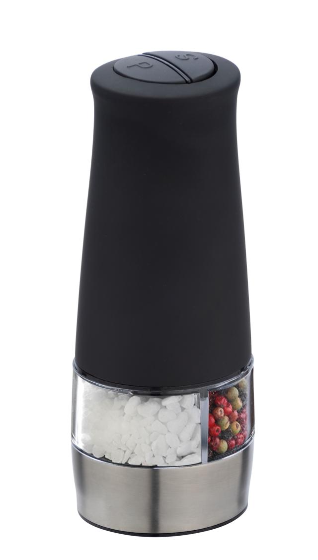 WENKO OUTDOOR 2 I 1 ELEKTRISK KVÆRN M/ LYS - MAT SORT