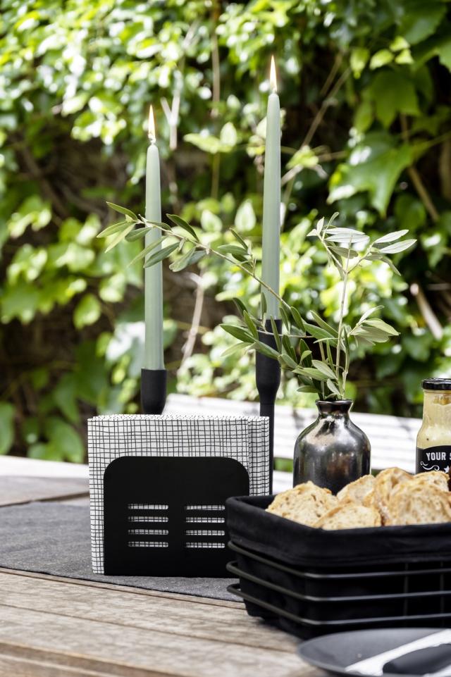 WENKO OUTDOOR - BACO SERVIETHOLDER, SORT