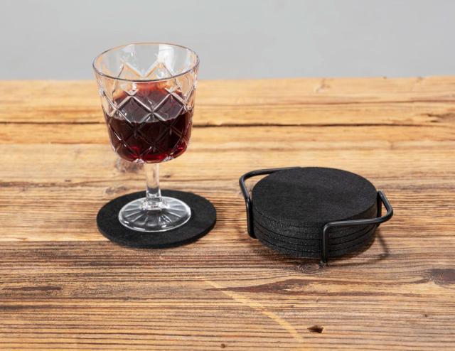 WENKO COASTERS M HOLDER - SORT