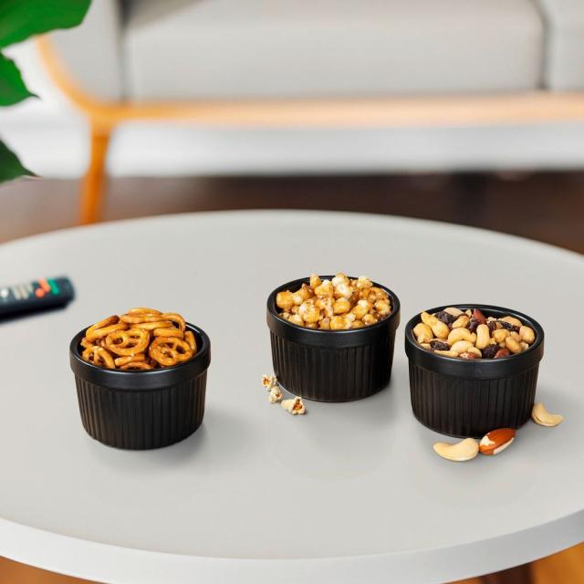 WENKO EWI DIPSKÅLE 3 DELE - SORT/TRÆ