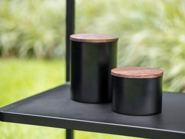 WENKO MIO OPBEVARING S - SORT/TRÆ