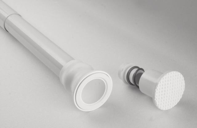 RIDDER TELESKOPSTANG - 70-115 CM - HVID