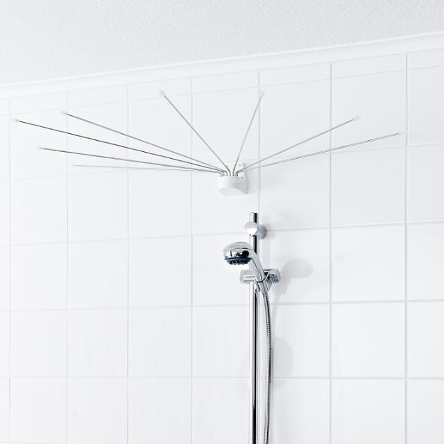 RIDDER PARAPLYSTANG M/ BRUSEFORHÆNG VINYL - TRANSPARENT