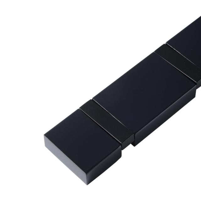 MILLEX BAMBUS KNAGERÆKKE M/ 4 CLICK KROGE - SORT