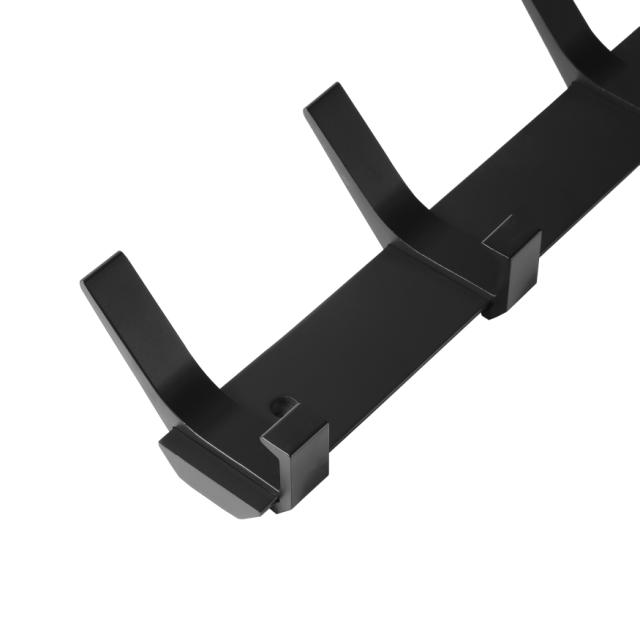 MILLEX BAMBUS KNAGERÆKKE M/ 5 KROGE - SORT