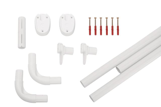 RIDDER UNIVERSAL BRUSESTANG - 90 X 90 - HVID