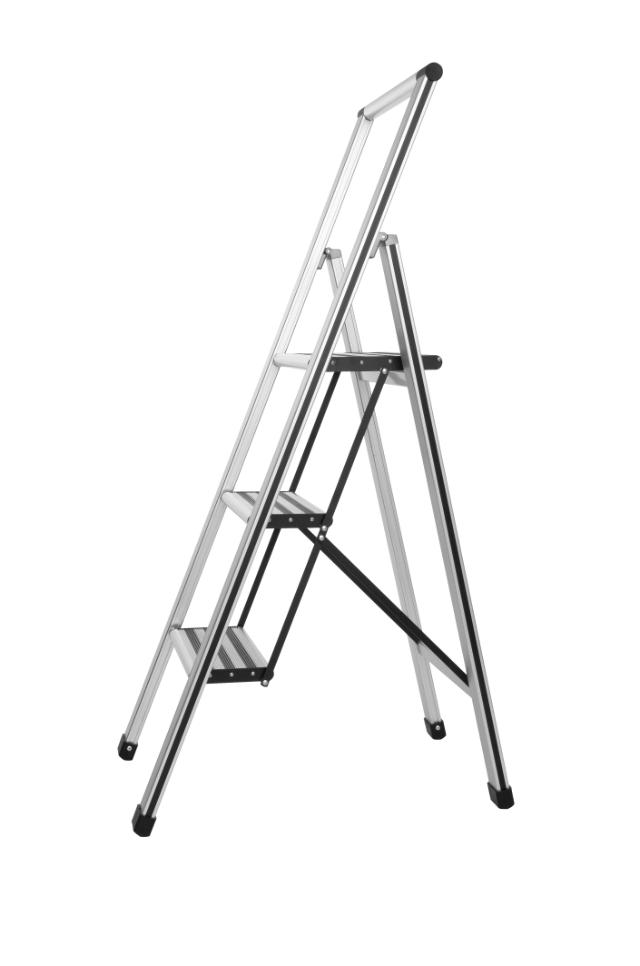 WENKO ALU-DESIGN STIGE MED 3 TRIN - SATIN