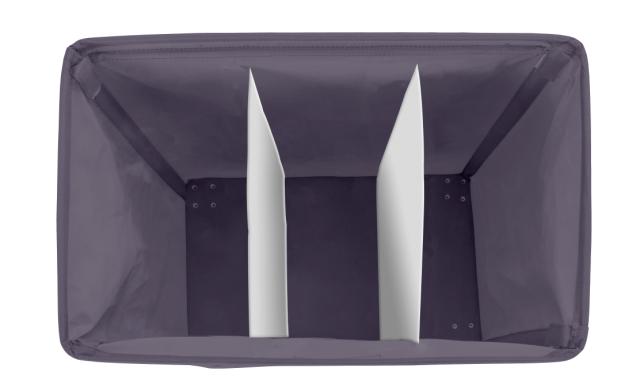 WENKO TRIVO VASKETØJSKURV M/HJUL - GRÅ