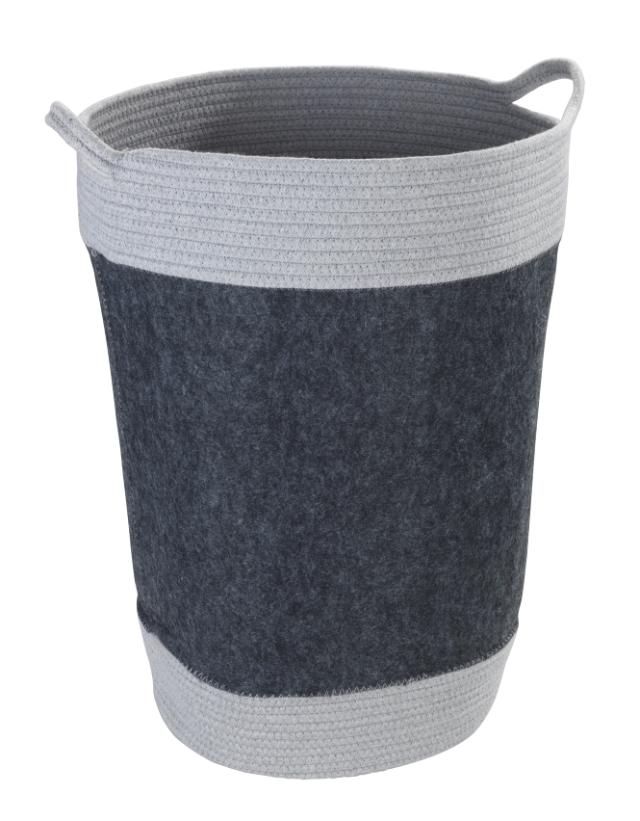 *WENKO BEA VASKETØJSKURV 75 LTR. - MØRKEGRÅ*