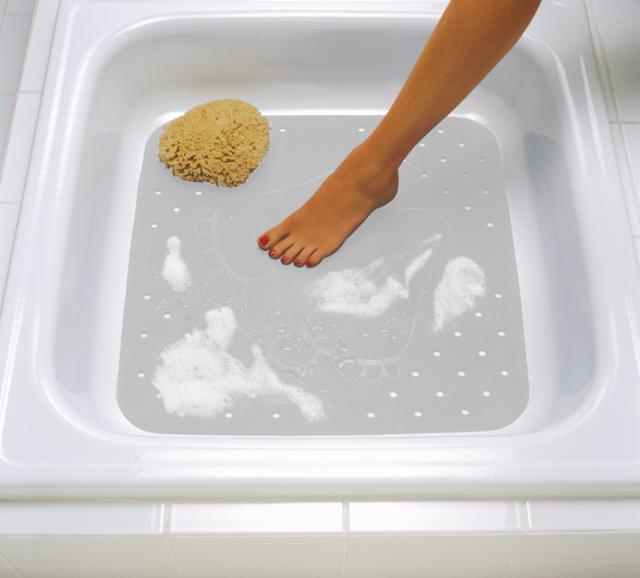 RIDDER PLATTFUS SKRIDMÅTTE - 54 X 54 CM - GRÅ