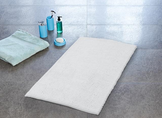 RIDDER SOFT BADEMÅTTE - 55 X 85 CM - HVID