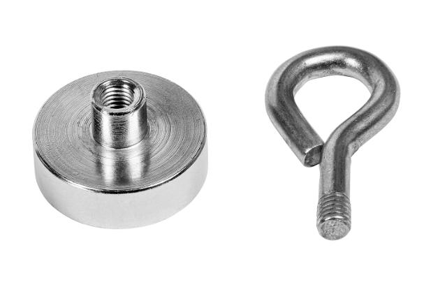 CONNEX NEODYMIUM MAGNET ØJEKROG - KROM