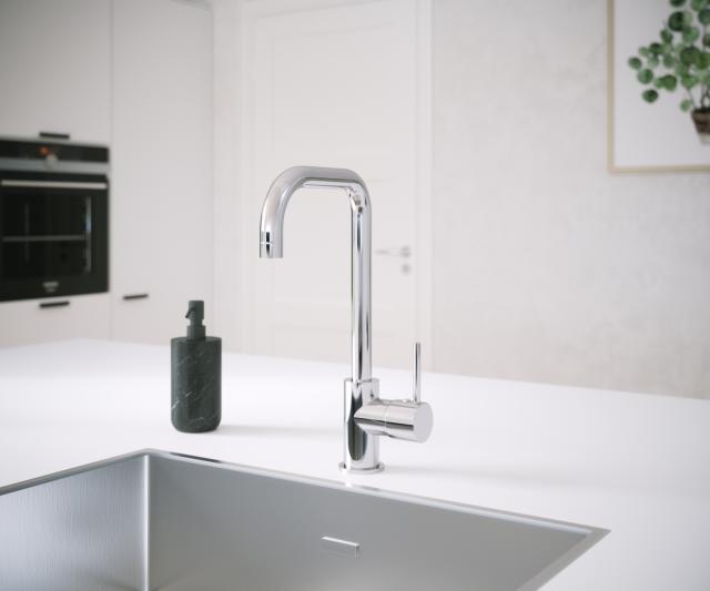 BLUERAIN MAKEMO KØKKENARMATUR - KROM