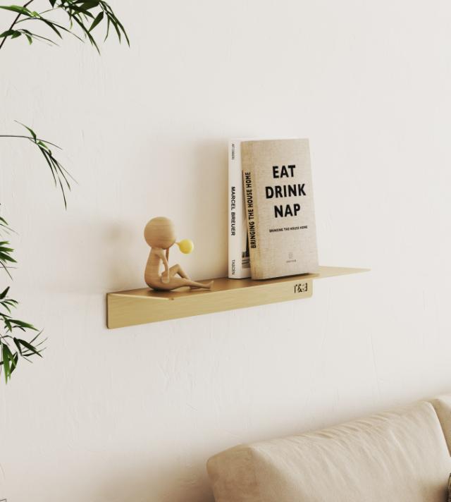 TB HYLDE - LARGE T1 - BØRSTET GULD