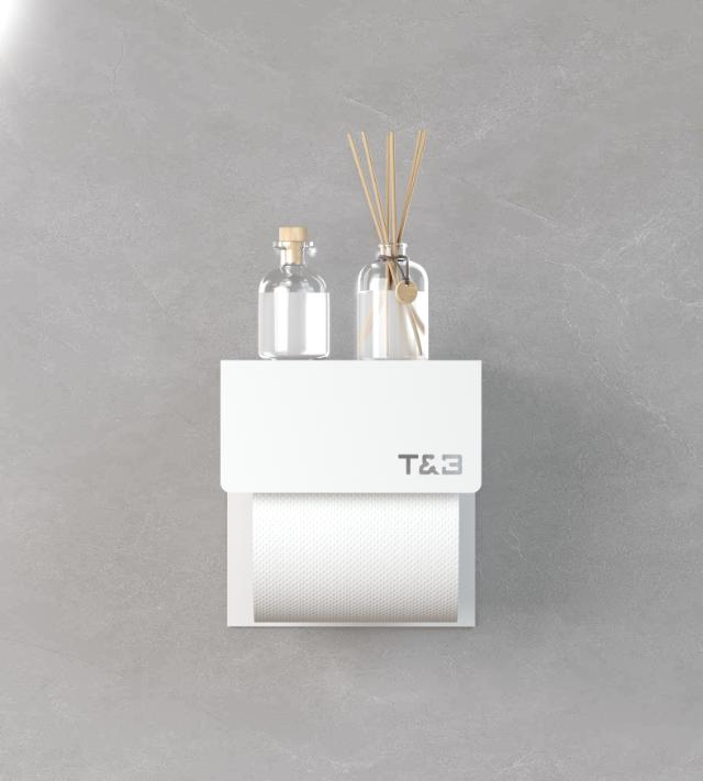 TB TOILETRULLEHOLDER - 1 - MAT HVID