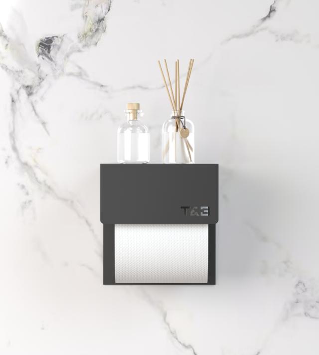 TB TOILETRULLEHOLDER - 1 - MAT SORT
