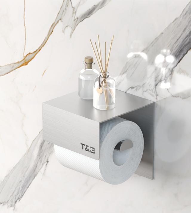TB TOILETRULLEHOLDER - 1 - BØRSTET ALU