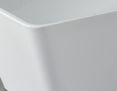 NORTIQ K59 FRITSTÅENDE BADEKAR - HVID