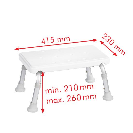 RIDDER ASSISTENT FOD SKAMMEL 22,5 X 41 CM - HVID