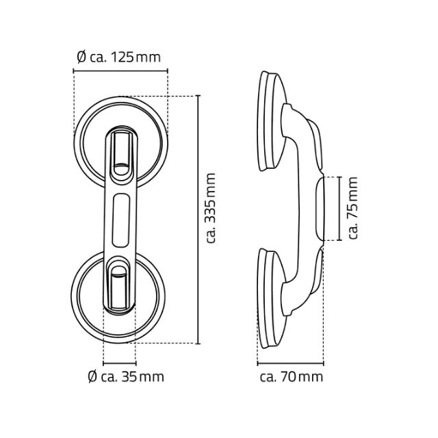 RIDDER ASSISTENT BADEKARSGREB M/ SUGEKOP - SORT