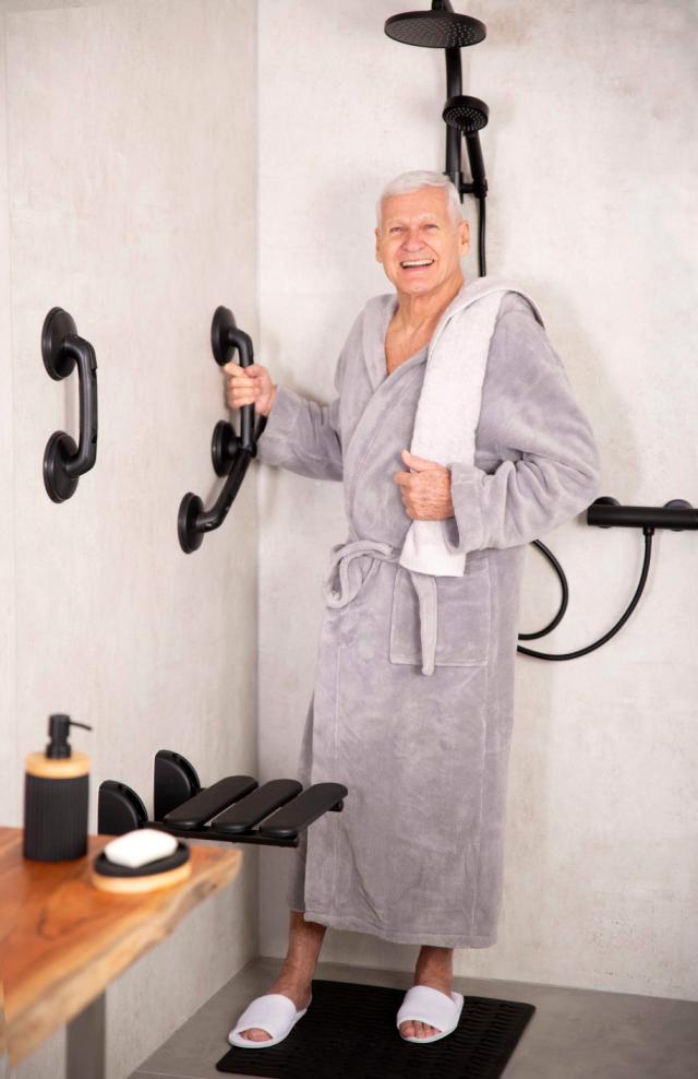 RIDDER ASSISTENT 2-BADEKARSGREB M/ SUGEKOP - SORT