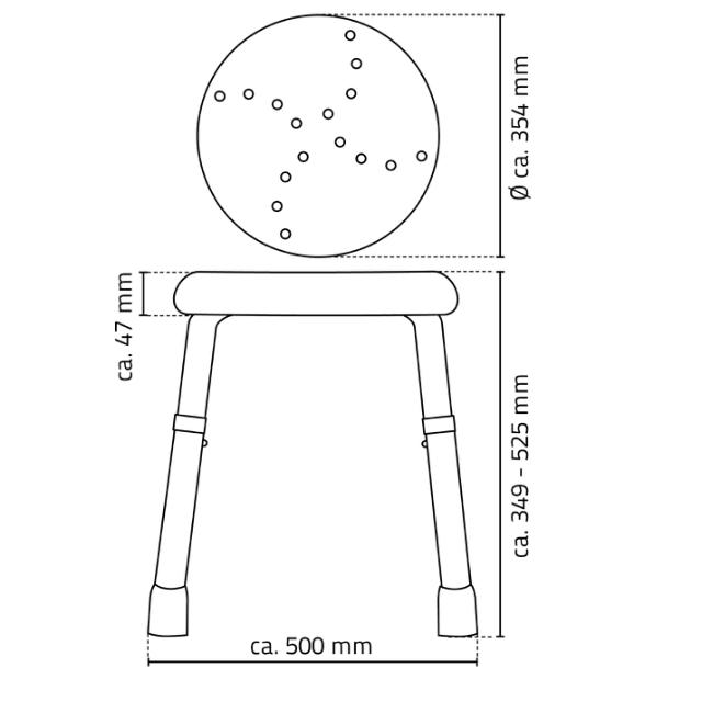 RIDDER ASSISTENT BADTABURET - SORT