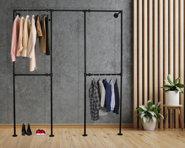 SIMPLE RACKS MANHATTAN TØJSYSTEM (30/30/30) - H:210 X B: 125 X D:35 CM