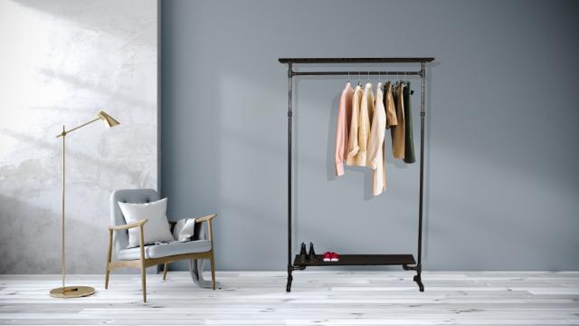 SIMPLE RACKS COPENHAGEN FRITSTÅENDE TØJSYSTEM - 2 HYLDER - 70 CM