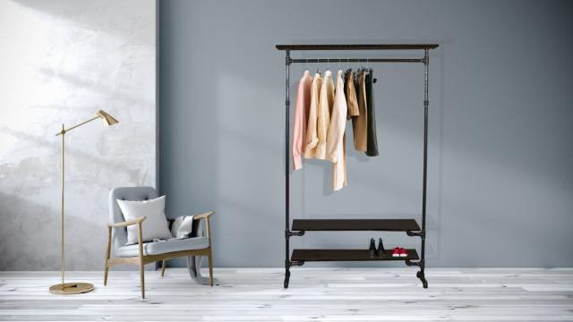 SIMPLE RACKS COPENHAGEN FRITSTÅENDE TØJSYSTEM - 3 HYLDER - 70 CM