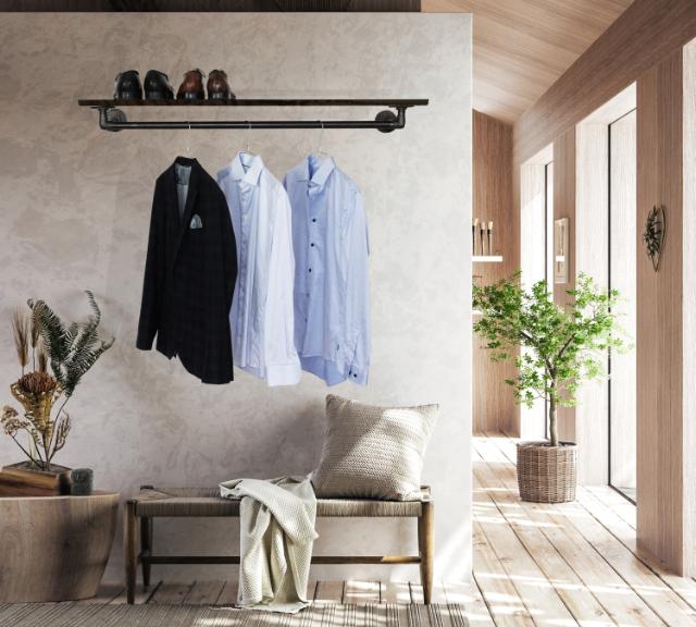 SIMPLE RACKS MALMØ VÆGHÆNGT BØJLESTANG - 100 CM